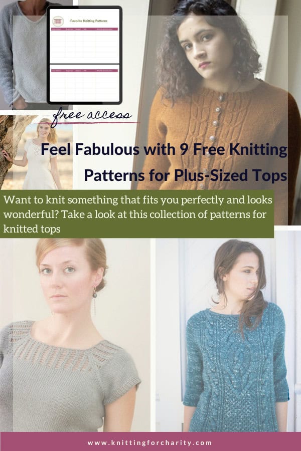 Feel Fabulous with 9 Free Knitting Patterns for Plus-Sized Tops