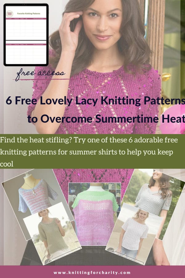 6 Free Lovely Lacy Knitting Patterns to Overcome Summertime Heat